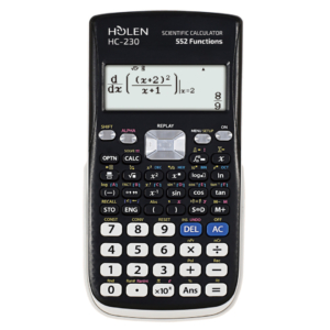 Calcolatrice scientifica Holen HC-230 10+2 cifre 552 funzioni ammessa alla maturita' nero/bianco - 3532