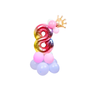 Set palloncini Party Go multicolor indicanti anni/età H.80 cm - n° 8 - FB0956 (conf.15)