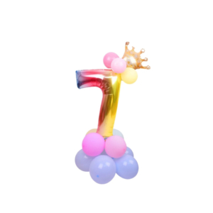 Set palloncini Party Go multicolor indicanti anni/età H.80 cm - n° 7 - FB0955 (conf.15)