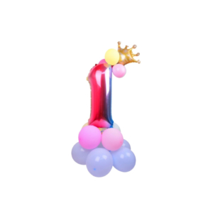 Set palloncini Party Go multicolor indicanti anni/età H.80 cm - n° 1 - FB0949 (conf.15)