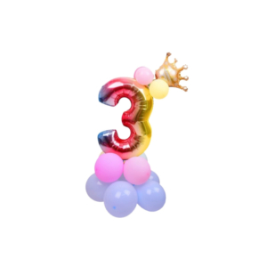 Set palloncini Party Go multicolor indicanti anni/età H.80 cm - pz n° 3 - FB0951 (conf.15)