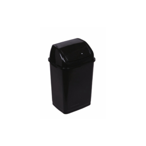 Pattumiera nera con coperchio basculante nero Medial Rif basic 360x290x560mm/35L 909536