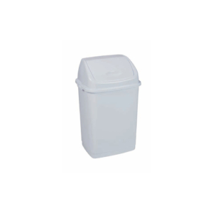 Pattumiera con coperchio basculante bianco Medial Rif basic 290x235x460mm/18L - 909018
