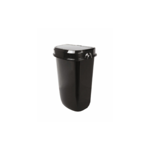 Cestino con coperchio ad imbocco automatico Medial Amélie 12 litri - 336x194x536mm nero - 111211