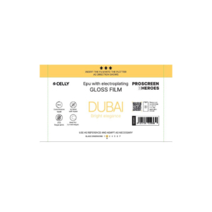 Pellicola protettiva per Smartphone Celly Dubai Glossy Electric Plate - PROFILMPRO50 (conf.50)