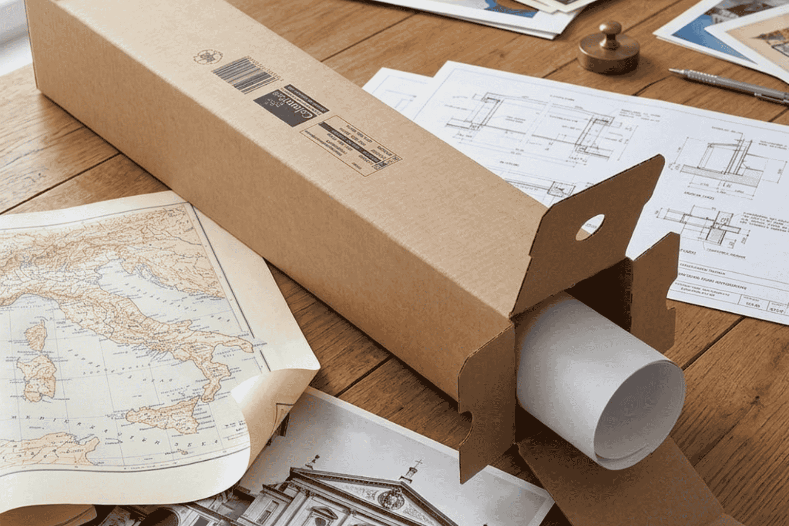 Scatole a tubo per spedizione: soluzioni per e-commerce di quadri e stampe