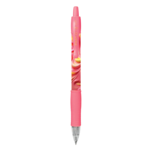 Penna roller gel a scatto Pilot G-2 Flow Limited Edition 0,7 mm inchiostro blu - fusto rosa - 001591
