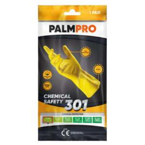 Guanti da lavoro in lattice Icoguanti Palmpro 301 per pulizia/igiene - taglia L - DPI Cat. I - MPBS/L