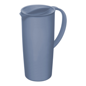 Caraffa Rotho Caruba in plastica PP blu con coperchio 1,2 litri - F707058