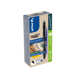 Penna a sfera a scatto cancellabile Pilot Frixion Ball+ 0,7 mm GREEN PACK 10 + 10 refill blu - 040344