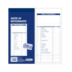 Blocchi note ristorante O.C.L. 100 fogli a 3 colonne -10,2x21,6 cm - 0207N (conf.2)