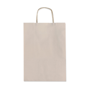 Borse shopper Rex-Sadoch Allegra tinta unita Fashion su kraft bianco - tortora 26x12x36 cm - SDF26-724 (conf.25)
