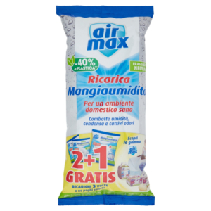 Ricariche mangiaumidità Air Max - 1350 g neutra D0739 (conf. 2+1 gratis)