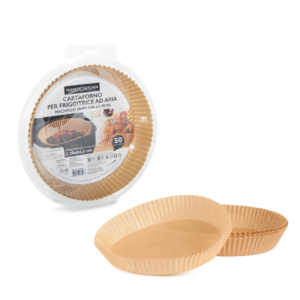 Carta forno per friggitrice ad aria Perfetto Kitchen Ø20xH.4,5 cm - 29380 (conf.50)