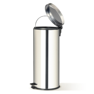Bidone in acciaio inox con pedale Perfetto e vaschetta estraibile da 30 litri - ''Premium'' 32x29,2x H.65,3 cm - 0449