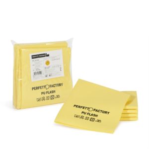 Panni in microfibra PU Perfetto Flash 34x36 cm - colore giallo - 26592 (conf.5)