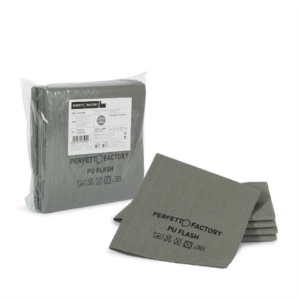 Panni in microfibra PU Perfetto Flash 34x36 cm - colore grigio - 26594 (conf.5)