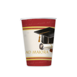 Bicchieri a tema Laurea Ad Maiora Big Party - 250 ml 76171 (conf.6)