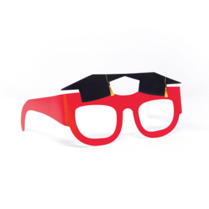 Occhialini in carta a tema Laurea Glamour Big Party - 75256 (conf.6)