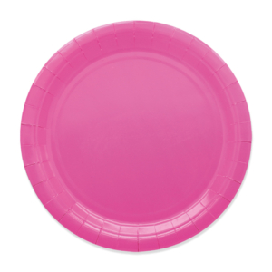 Piatti in carta di pura polpa di cellulosa Ecolor fucsia D.24 cm - 74085 (conf.25)