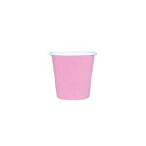 Bicchieri in carta di pura cellulosa Ecolor rosa - 80 ml 74043 (conf.25)