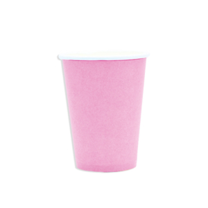 Bicchieri in carta di pura cellulosa Ecolor rosa - 250 ml 74042 (conf.25)