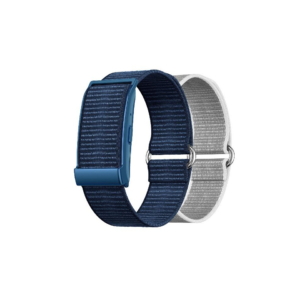 Braccialetto fitness screenless Nilox per monitoraggio della salute - IP68 - doppio cinturino blu e grigio