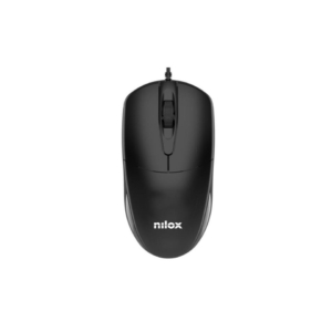 Mouse ottico con cavo Nilox Tech 3 tasti 1200 DPI USB 2.0 - cavo 150 cm colore nero - MOUSB1011
