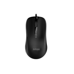 Mouse ottico con cavo Nilox Tech 4 tasti 2400 DPI USB 2.0 - cavo 150 cm colore nero - MOUSB1014
