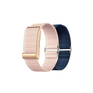 Braccialetto fitness screenless Nilox per monitoraggio della salute - IP68 - doppio cinturino rosa e blu