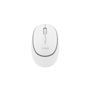 Mouse ottico wireless dual Nilox Tech ricaricabile tramite porta USB-C 1600 DPI 4 tasti - bianco - NXMDWS101