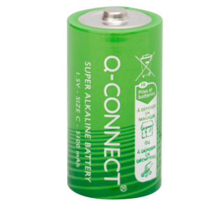 Batterie Pila Torcia alcaline Q-Connect C 1.5 V C 1,5 V - KF00490 (conf.2)