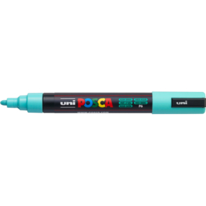 Pennarello a tempera UniPosca Uni-Ball punta tonda 1,8-2,5 mm verde acqua M PC5M VA