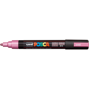 Pennarello a tempera UniPosca Uni-Ball punta tonda 1,8-2,5 mm rosa metal M PC5M RAM