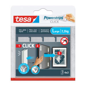 Strisce Powerstrips Click Tesa 8,5x2 cm L - 77722-00001-00 (conf.4)