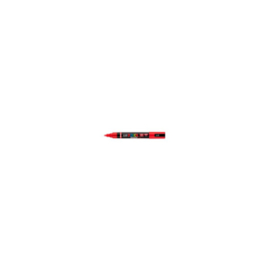 Pennarello a tempera UniPosca Uni-Ball punta a pennello semi-flessibile 1-4 mm rosso M PC5BR R