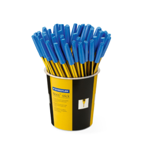 Penne a sfera Staedtler Noris Stick punta M 1 mm blu - 434 03 KP5 (barattolo da 50)