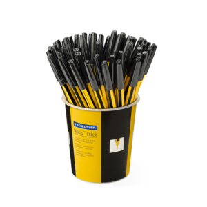 Penne a sfera Staedtler Noris Stick punta M 1 mm nero - 434 09 KP5 (barattolo da 50)