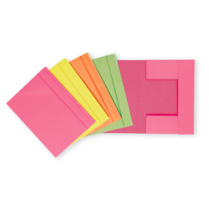 Cartelline con elastico Favorit 25x34,5 cm dorso 0-3 cm - in colori assortiti neon - 400207016 (conf.25)