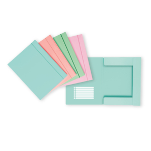 Cartelline con elastico Favorit 24,5x33 cm dorso 1 cm - in colori assortiti pastello - 400207015 (conf.12)