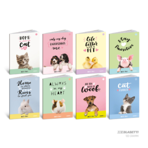 Maxi quaderni Blasetti Lovely Paws A4 a quadretti 4M - 100 g/m² - 18+1 fogli - 9279 (conf.10)