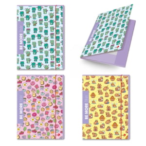 Cartelline con elastico Be More Tiny A4 - colori assortiti - 0123163 (conf.6)
