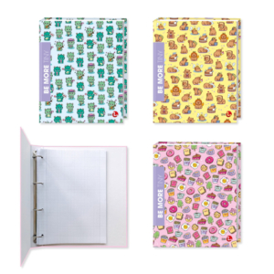 Raccoglitori ad anelli Be More Tiny A4 - 4 anelli 3 cm - colori assortiti - 0122646 (conf.5)