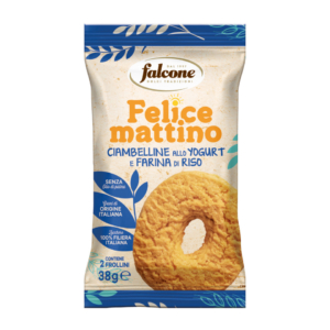 Ciambelline croccanti allo yogurt e farina di riso Falcone monoporzione da 35 g - 01-0413 (conf.44)