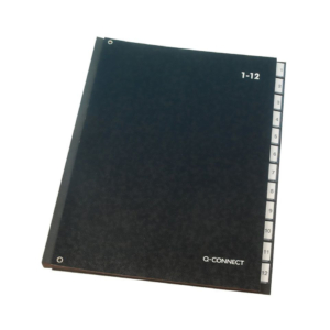 Libro monitore Q-Connect 270x340 mm Nero 43800 KF04562