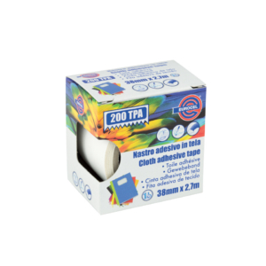 Nastro adesivo telato Eurocel formato 38 mm x 2,7 m - colore bianco 016014314