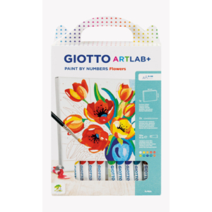 Set Giotto Art Lab Paint By Numbers colora con i numeri - fiori - F582600