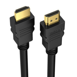 Cavo di collegamento HDMI 1.4 Nilox Tech ad alta velocità 4K 30Hz 10,2 Gbps 2 m nero - NXHDMI-1.4-2R