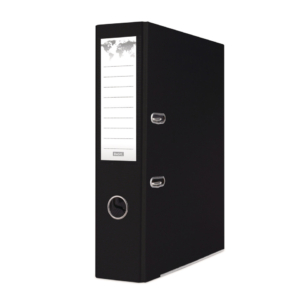 Registratore a leva senza custodia Binder BASIC-S in PP A4 - dorso 8 cm - nero - 21024221-05
