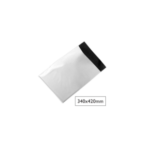 Buste spedizione Q-Connect PE 50 µm impermeabili - esterno bianco/interno nero - 340x420 mm - KF18956 (conf.100)
